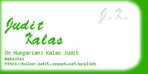 judit kalas business card